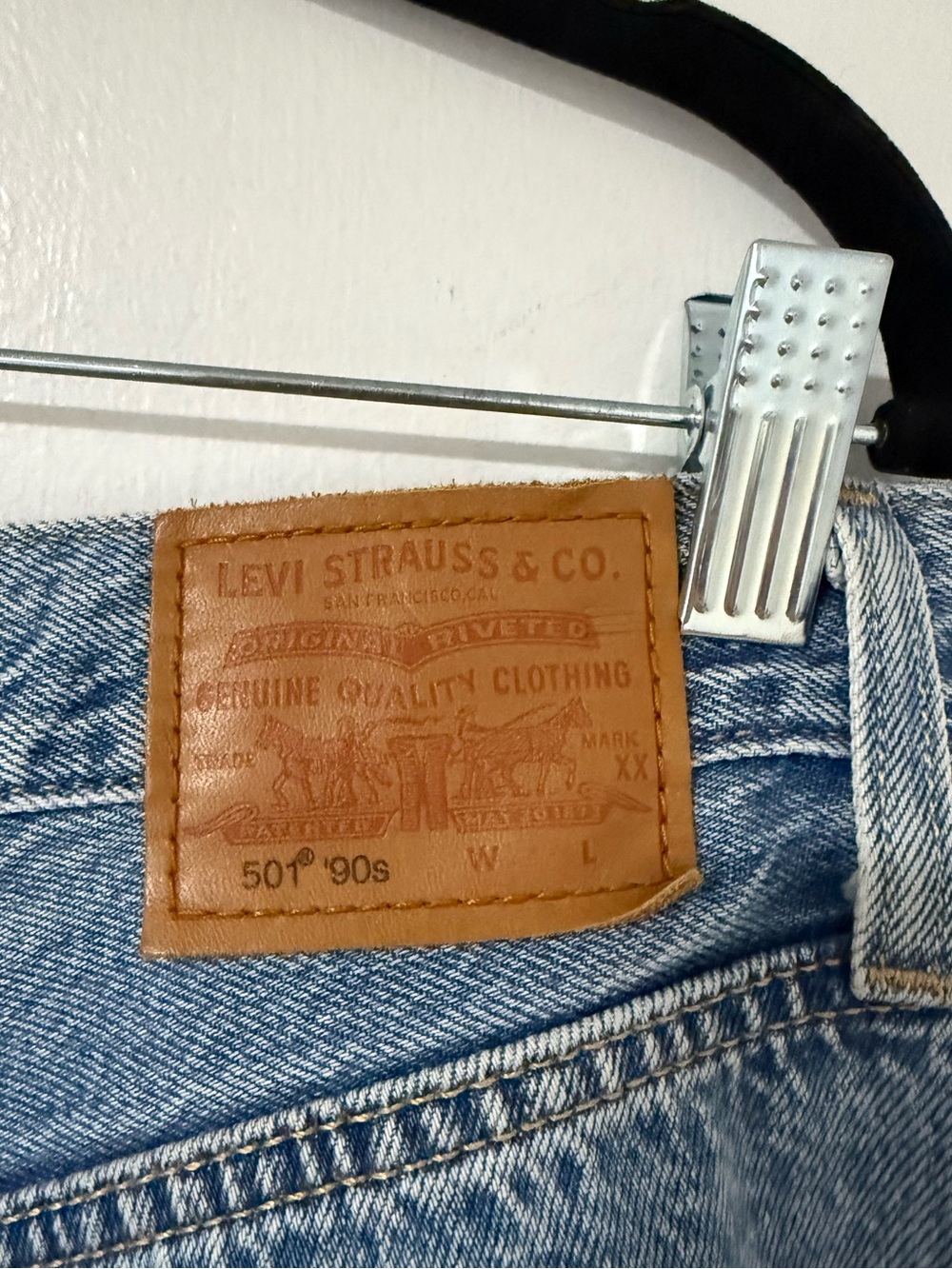 Levi’s 501 90s lightweight straight leg denim 28x30 - Picture 8 of 13